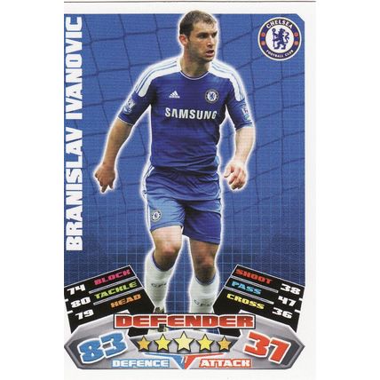 Match Attax 2011/2012 77 Branislav Ivanovic Chelsea
