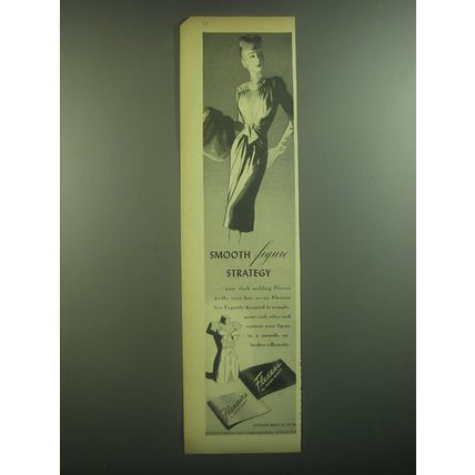 1945 Flexees Girdle and Flexaire Bra Ad - Smooth figure strategy