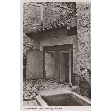 Blankenheim Hier Entspringt Die Ahr Old German Postcard