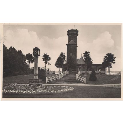 Hotel Bismarckturm Lutjenburg Vintage German Postcard