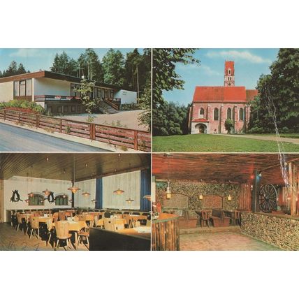 Farm Restaurant Burghof Demmenheim Germany Postcard Please Read