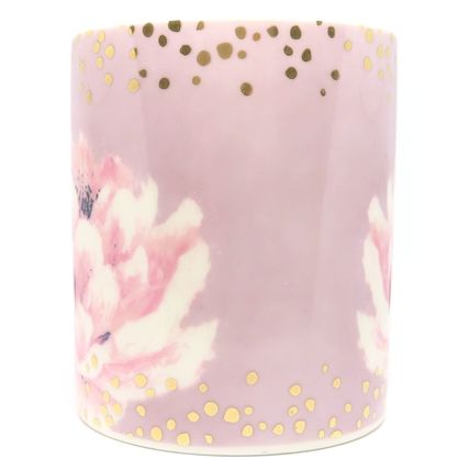Pink Flower Mug Fine China 9 CM