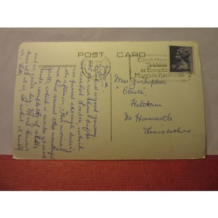 THE GROTTO, MARGATE, KENT used postcard RP 1977 postmark =