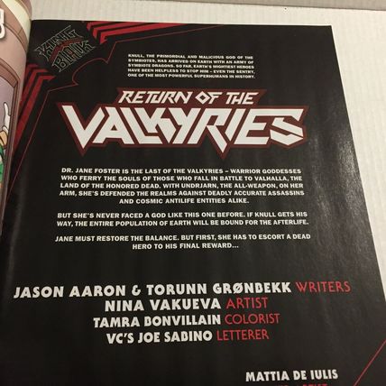 2021 Marvel Return of the Valkyries Variant Cover Comic Book #1
