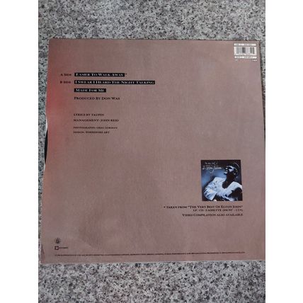 Elton John – Easier To Walk Away (EJS2512) 1990 (12" Single)