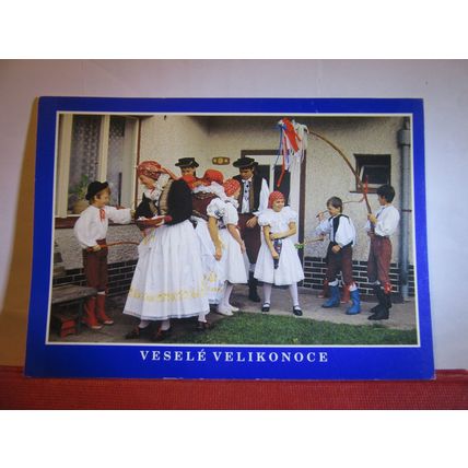 VESELE VELIKONOCE, CZECK REPUBLIC unused postcard #