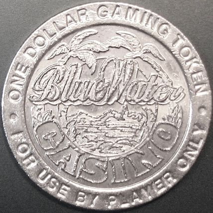 Blue Water. $1 Casino Token. Parker, AZ. P39.