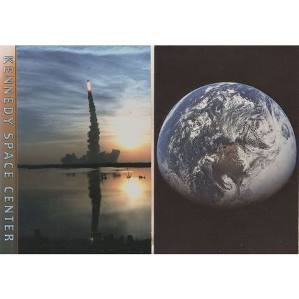 Kennedy Space Centre Shuttle Blast Off 2x Astronomy Postcard s