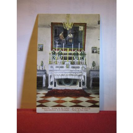 THE CHURCH OF ST. JOSEPH, Nazareth, Israel.. unused postcard =