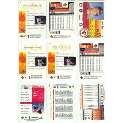 Cal Ripken 9x card lot