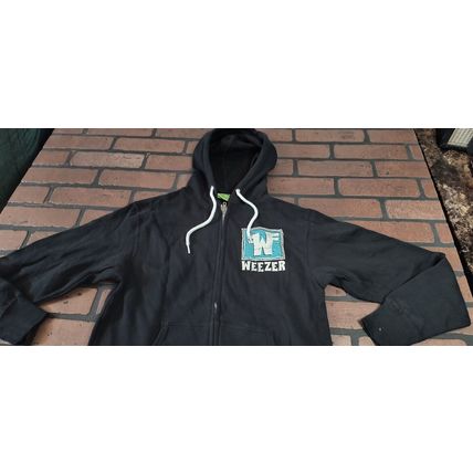 WEEZER - Rare Long Sleeve Zip-Up Hoodie ~BRAND NEW~ S M XL