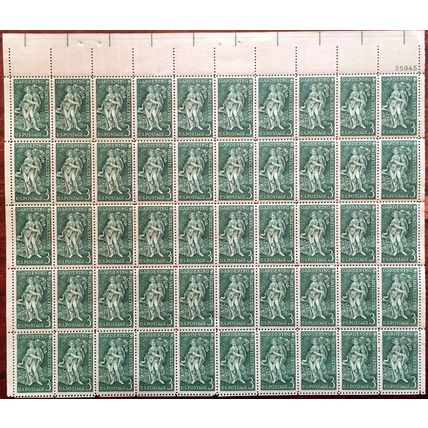 Gardening and Horticulture Sheet of Fifty 3 Cent Postage Stamps Scott 1100