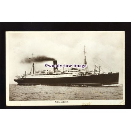 LS1327 - Cunard Liner - Andania - postcard