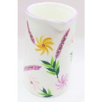 Purple & Yellow Floral Jug 14 CM Fine China Tableware Gift Home Decor Ceramic