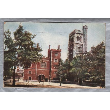 Lambeth Palace - London - Postally Used - Paddington - 23rd May 1905 Postmark