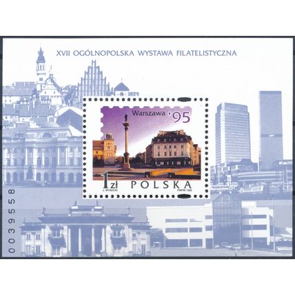 17th National Philatelic Exhibition, Warsaw - Poland 1995 - MNH - MiNr BL127