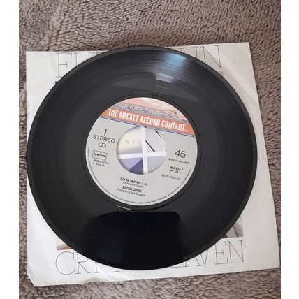 Elton John : Cry To Heaven : 45 rpm single : 1986