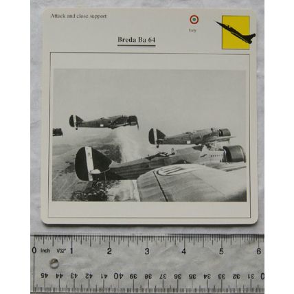Breda Ba 64 - Italy - Attack & Close Support - Collectors Club Card