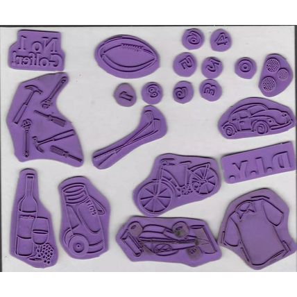 See-D's. Boys Toys Stamp Set. Stamping Cardmaking Scrapbooking Crafts
