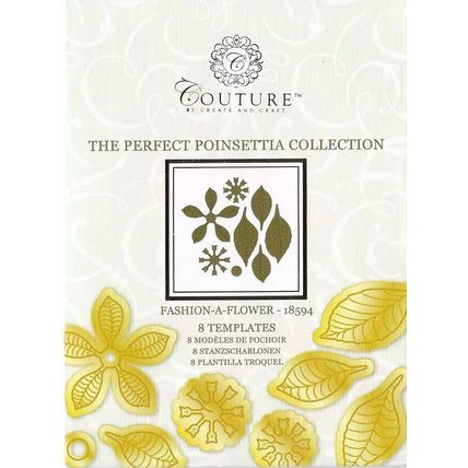 Couture. The Perfect Poinsettia Collection Fashion A Flower 18594 Die Set. Craft