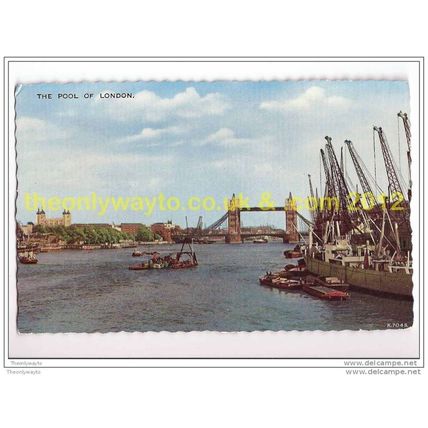 POOL OF LONDON, LONDON, ENGLAND, 1940/50s, Postcard