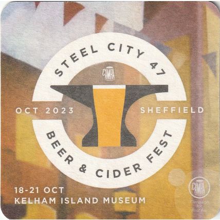 BEER MAT - NEEPSEND BREW CO - STEEL CITY BEER FESTIVAL - (Cat No 012) - (2023)