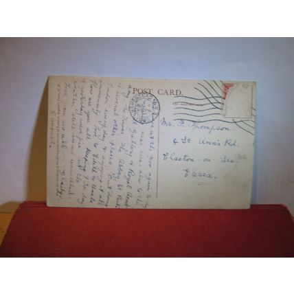 LEOPARD used antique postcard by LONDON ZOO photo by F W Bond 1925 pm =