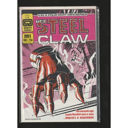 The Steel Claw, #1, Quality Comics Comic Book, High Grade