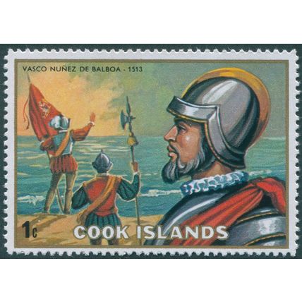 Cook Islands 1975 1c Vasco Núñez de Balboa SG513 MNH