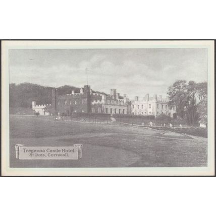 Tregenna Castle Hotel, St Ives, Cornwall, c.1930 - Postcard