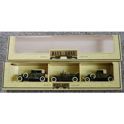 Lledo Rolls Royce 1920 - 30's set of three Diecast MIB