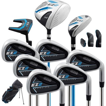 Izzo Golf EZ2 14 Piece Mens Right Hand Golf Club Set with Golf Bag - 14 Piece Co