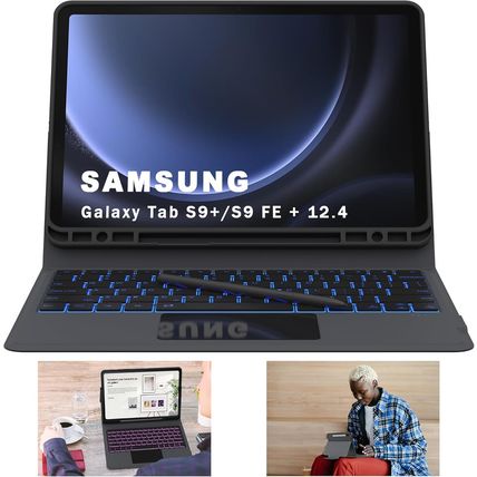 For Samsung Galaxy Tab S9 FE+ / S9 plus /S10+ 12.4 Inch Keyboard Case - Folio Co