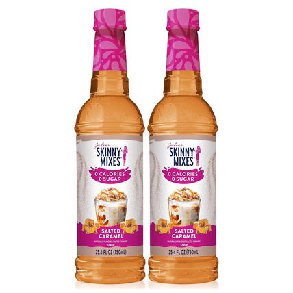 Jordan'S Skinny Syrups Salted Caramel, Sugar Free Flavoring Syrup, 25.4 Ounce Bo