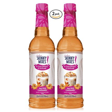 Jordan'S Skinny Syrups Salted Caramel, Sugar Free Flavoring Syrup, 25.4 Ounce Bo