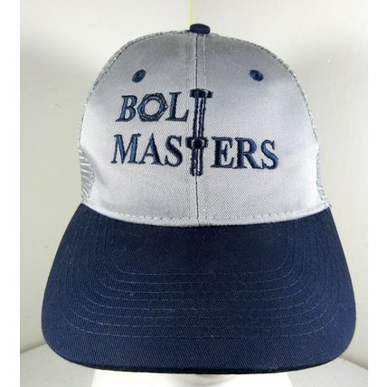 Bolt Masters Farmington New Mexico Hat Trucker Cap Mesh Gray Blue Snapback Otto