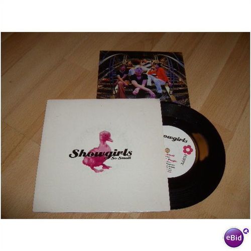 showgirls, so small . 1995 7" p/s. poppy , 7poppy1, plus postcard