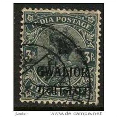 GWALIOR 1928 SG 86 - #2 fine used (o)