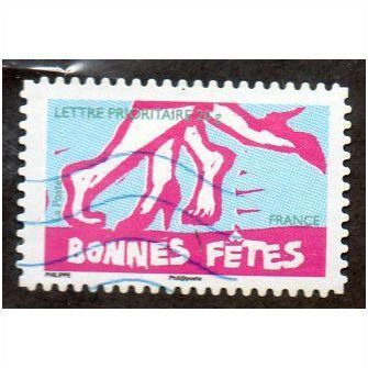 FRA 2008 (55c) 'GREETINGS -BONNES FETES' FINE USED (EBID11134)