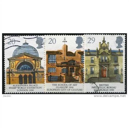 1990 3 different values - #143 fine used (o)