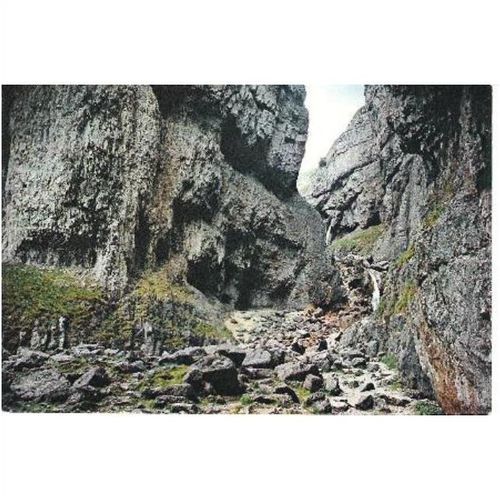 Malham, N Yorkshire - Gordale Scar - Dixon postcard