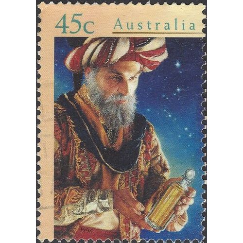 AUSTRALIA, CHRISTMAS, King with Frankincense, blue & yellow 1996, 40c