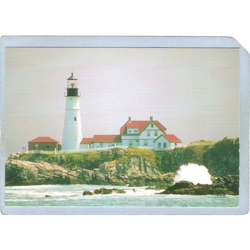 ME Portland Lighthouse Postcard Portland Head Lighthouse lighthouse_box1~206