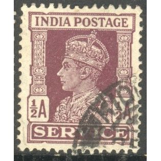 India 1939 - SG O144 - KGV1 ½a brown (Service) - used 9