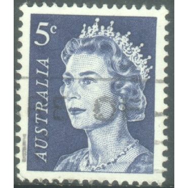 Australia 1966 - SG405a - 5c black brown blue - Queen Elizabeth 11 - used