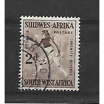 SouthWestAfrica.SG155 2d "White Lady" (rock painting).Fine Used.May21a