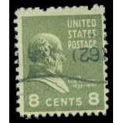 Used 813 8c Martin Van Buren Barely Clears M07855