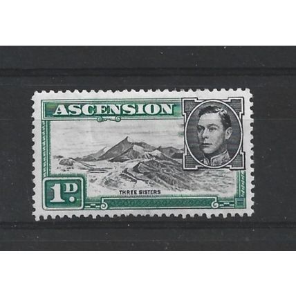 Ascension.SG39d 1d Three Sisters.Mounted Mint.Aug24j