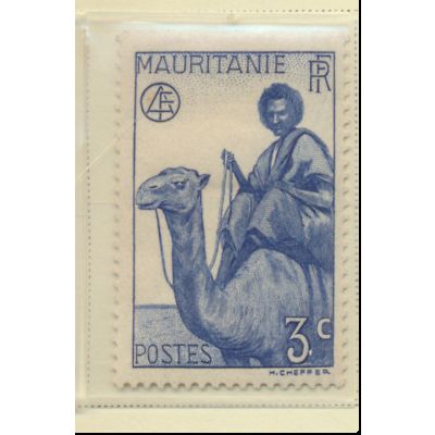 Mauritania Stamp Scott #77, Mint Hinged