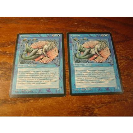 Magic The Gathering, MTG, 2-Cards, 1994, SCASENGER, nm